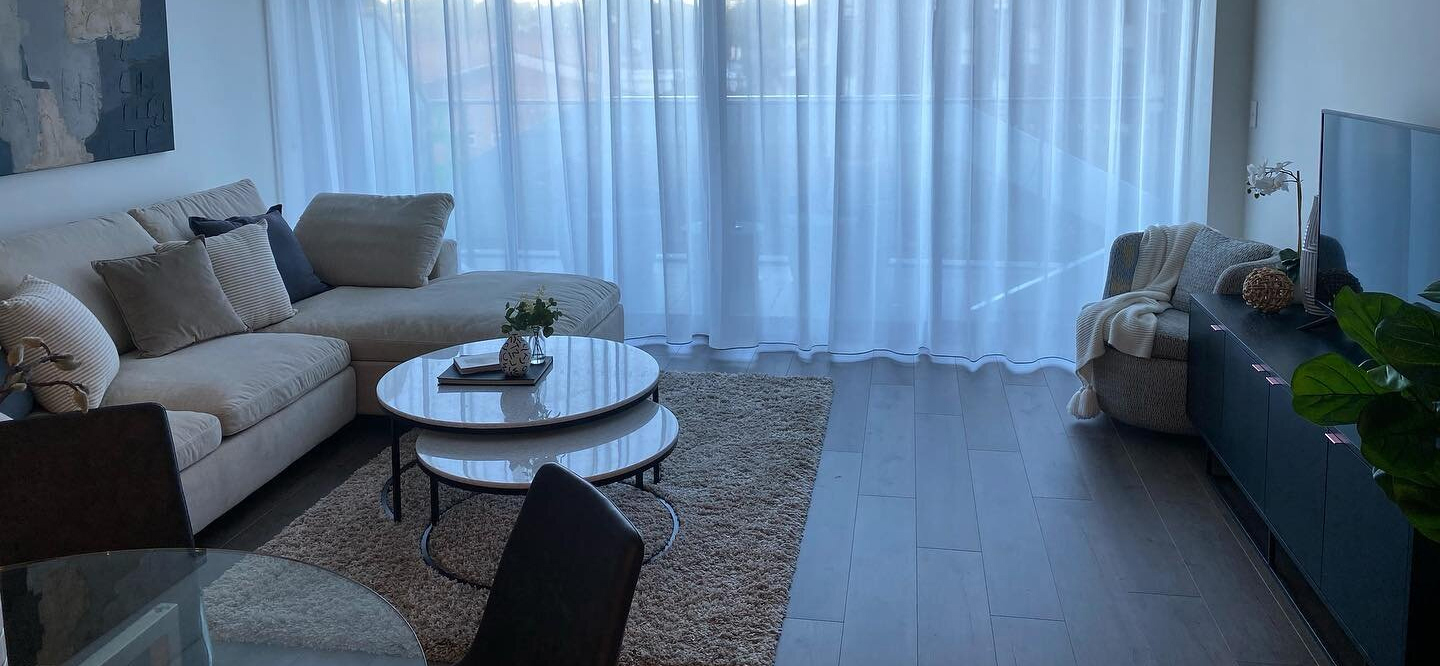 linen curtains installation services